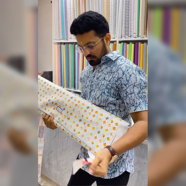 Monza Khadi Print
