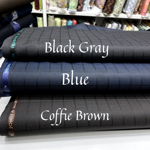 Checks Fabric Lycra Suiting