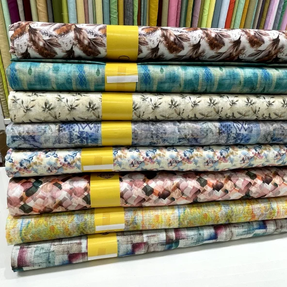 Fabino Digital Print Linen Cotton