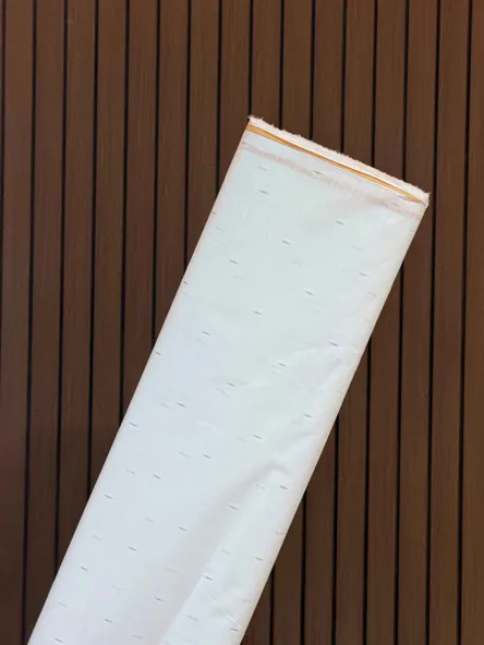 100% Cotton white Butta (Specially for summers)