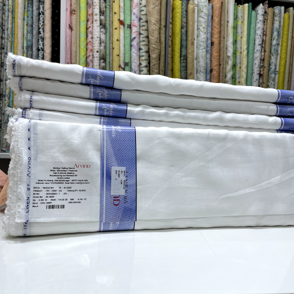 100% White Linen