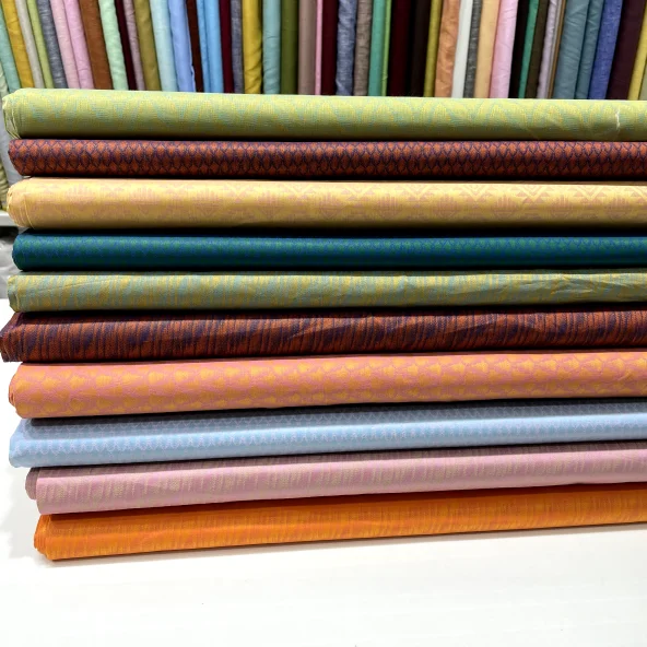Jacquard Silk Shirting Fabric