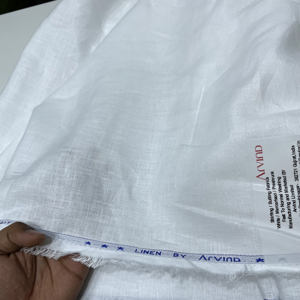 100% White Linen