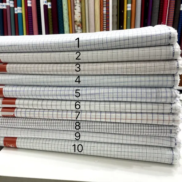 Linen Sobar Checks Fabrics